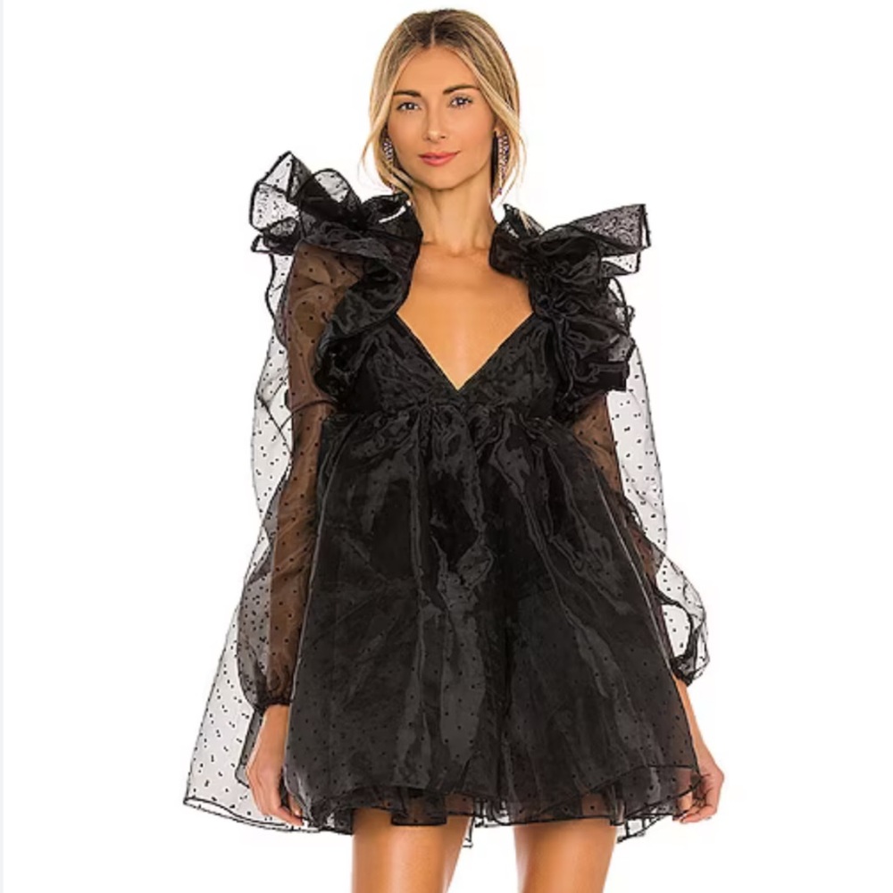 SELKIE | The Sugar Frill Dress in Caviar